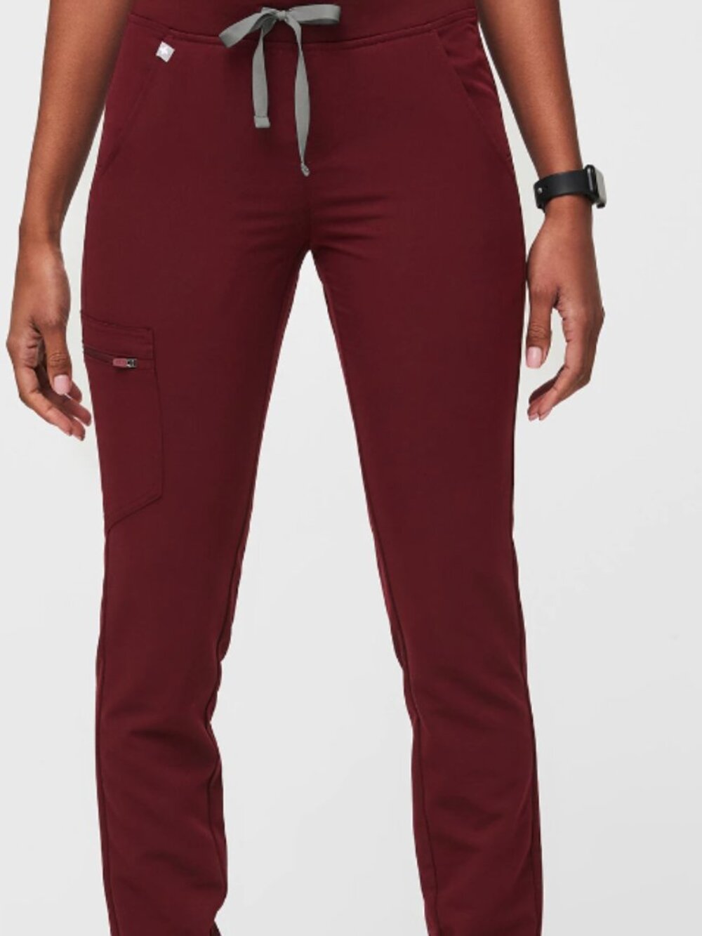 Zamora Jogger Scrub Pants burgundy XXS PETITE